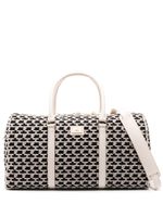 Elisabetta Franchi sac de voyage Weekender à motif monogrammé - Noir - thumbnail