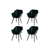 Hartman Sophie Studio dining armstoel - Night green - Set van 4