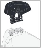 GIVI Rugsteun Passagier, Rugsteunen scooter, TB6107A