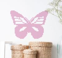 Pixel Vlinder Muursticker