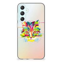 Samsung Galaxy S23 FE Telefoonhoesje met Naam Cat Color - thumbnail
