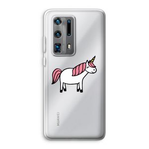 Eenhoorn: Huawei P40 Pro Plus Transparant Hoesje