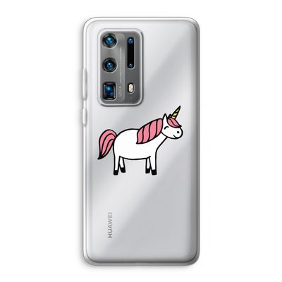 Eenhoorn: Huawei P40 Pro Plus Transparant Hoesje
