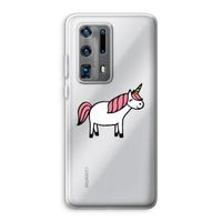 Eenhoorn: Huawei P40 Pro Plus Transparant Hoesje