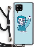 Zwaai: Samsung Galaxy A42 5G Transparant Hoesje met koord