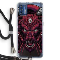 Hell Hound and Serpents: Motorola Moto G9 Plus Transparant Hoesje met koord