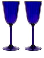 La DoubleJ lot de 2 verres à vin Rainbow Murano - Bleu - thumbnail