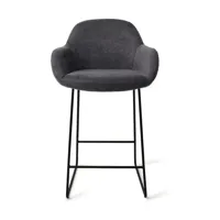 Jesper Home Kushi barkruk H65 Black-Out slide black