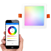 Milight RGBWW led vierkante downlight 9 watt mét wifi module