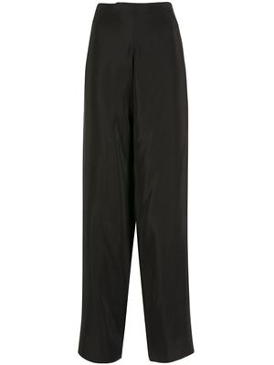 Amir Slama pantalon palazzo en soie - Noir