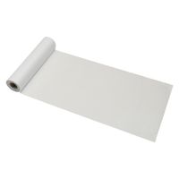 Tafelloper op rol - witte glitter - 30 x 500 cm - polyester
