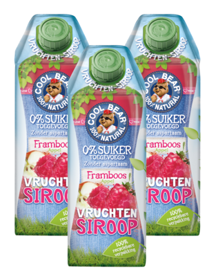 Cool Bear Framboos Appel Vruchtensiroop