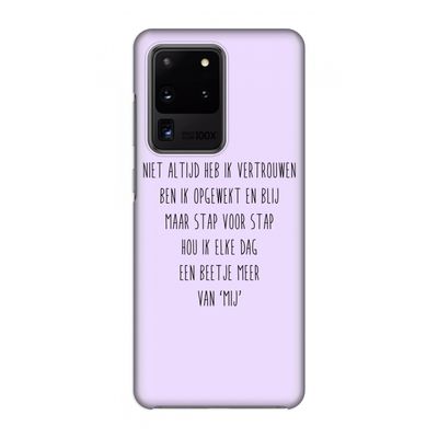 Zelfvertrouwen: Volledig geprint Samsung Galaxy S20 Ultra Hoesje
