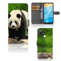 OPPO A15 | Telefoonhoesje | Met pasjeshouder | Panda