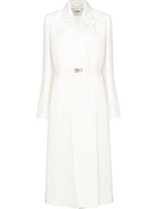 FENDI manteau boutonné à boucle FF - Tons neutres