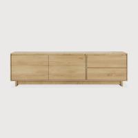 Ethnicraft TV-meubel 'Wave' Geolied Eikenhout, 210cm
