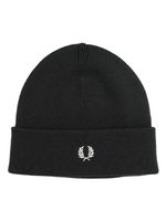 Fred Perry bonnet nervuré à logo brodé - Vert - thumbnail