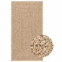 VidaXL Vloerkleed zizur binnen en buiten 80x150 cm jute look