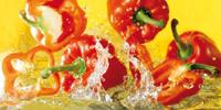 Kunstdruk Michael Meisen - Paprika 100x50cm
