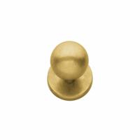 Voordeurknop bolrond messing getrommeld