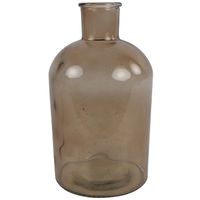 Countryfield Vaas - lichtbruin/transparant - glas - Apotheker fles vorm - D17 x H31 cm - thumbnail