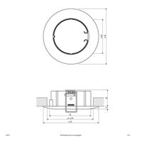 EVN 514011 514011 Inbouwring Halogeen Zonder 50 W Chroom