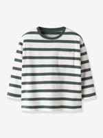T-shirt met lange mouwen NMMLEROY NAME IT, losse pasvorm groen
