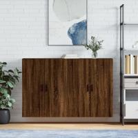 Hangkasten 2 st 69,5x34x90 cm bruin eikenkleur