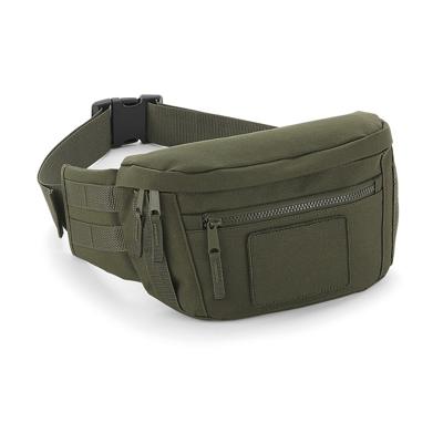Heuptas - legergroen - 3 liter - 28 x 17 x 10 cm - polyester - volwassenen - buideltas