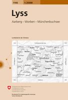 Wandelkaart - Topografische kaart 1146 Lyss | Swisstopo - thumbnail