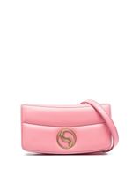 Stella McCartney sac porté épaule à plaque logo - Rose