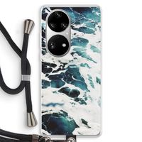 Golven: Huawei P50 Pro Transparant Hoesje met koord