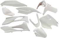 Plaatset 9-delig Edge voor Yamaha Jog R/ MBK Machg - metallic wit