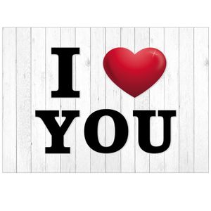 I Love You wenskaart/ansichtkaart   -