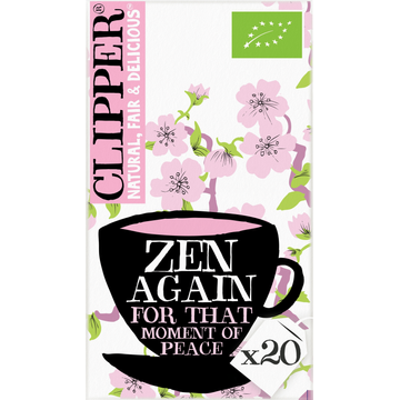 Clipper Zen Again Organic Lemongrass, Eucaluptus & Ginkgo Infusion 20 Stuks 35 g bij Jumbo