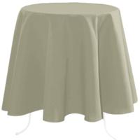 Stof Textiles Tafelkleed rond - D180 cm - beige - Eettafel tafellakens - polyester