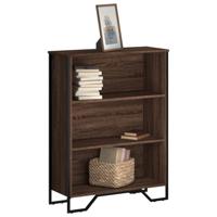 Boekenkast 80x31x106 cm bewerkt hout bruin eikenkleurig Boekenkast 80x31x106 cm bewerkt hout bruin eikenkleurig