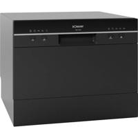Bomann TSG 7405 Vaatwasser (op tafel) 550 mm Energielabel: D (A - G) Staand apparaat Zwart