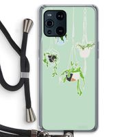 Hang In There: Oppo Find X3 Pro Transparant Hoesje met koord