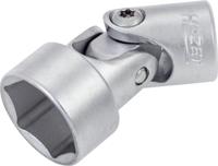 HAZET Scharnierende dopsleutel 880G-19 · 3/8 inch (10 mm) vierkant hol · Buiten-zeskant-tractieprofiel · SW 19 mm