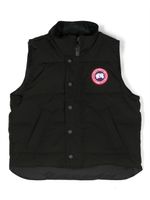 Canada Goose Kids Vanier logo-patch padded gilet - Noir