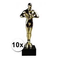 10 luxe gouden beeldjes 22 cm   - - thumbnail