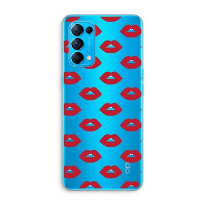 Lips: Oppo Find X3 Lite Transparant Hoesje