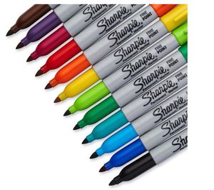 Viltstift Sharpie Colour Burst rond 0.9mm blister ÃƒÆ’ 24 kleuren
