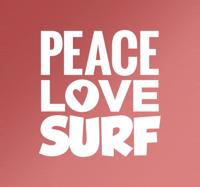 Surf Peace Love Muursticker