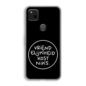 Vriendelijkheid: Google Pixel 4a Transparant Hoesje