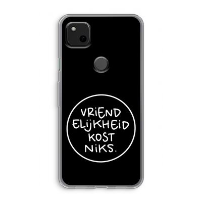 Vriendelijkheid: Google Pixel 4a Transparant Hoesje