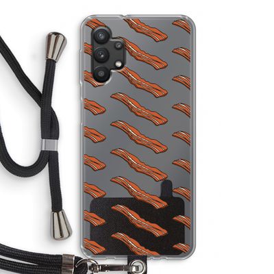 Bacon to my eggs #2: Samsung Galaxy A32 5G Transparant Hoesje met koord