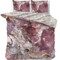 Sleeptime Marble Breccia Dekbedovertrek Roze-1-persoons (140 x 200/220 cm)