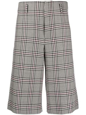 Comme des Garçons Homme Plus bermuda en laine à motif pied-de-poule - Noir